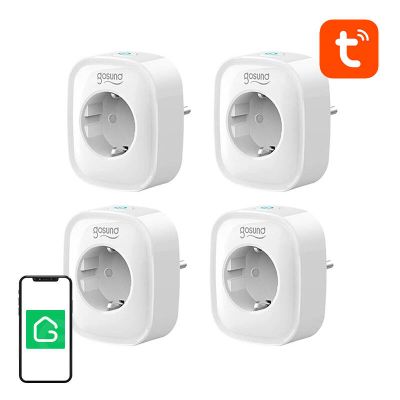 Inteligentne gniazdko Gosund SP1 WiFi &ndash; 4 sztuki, 16 A, Tuya