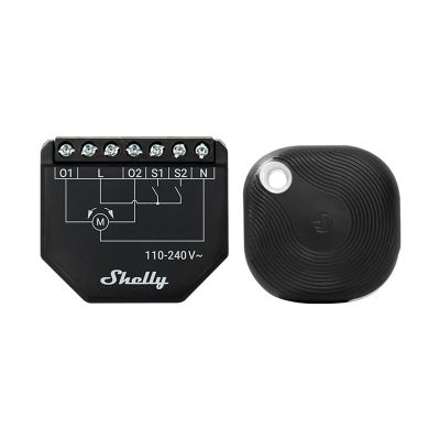 Zestaw sterownik do żaluzji / zasłon WiFi Shelly Shutter + BLU Button Tough 1