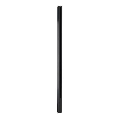 Słupek boczny balustradowy 45x45x1283 mm &ndash; aluminiowy, szkło 8,72 mm, mocowanie boczne, ciemnoszary &ndash; seria KR7300, Kozza
