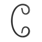 Spirala kuta typu C 12x6 mm H150 x L75 mm Spirala kuta typu C 12x6 mm H150 x L75 mm