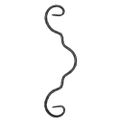 Spirala kuta fakturowana typu E 12x6 mm H260 x L75 mm Spirala kuta fakturowana typu E 12x6 mm H260 x L75 mm