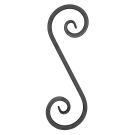 Spirala kuta typu S 12x12 mm H360 x L120 mm Spirala kuta typu S 12x12 mm H360 x L120 mm