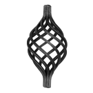 Koszyk kuty z 8 prętów 12x12 mm H130 x L65 mm Koszyk kuty z 8 prętów 12x12 mm H130 x L65 mm