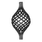 Koszyk kuty z 12 prętów 16x16 mm H160 x L85 mm Koszyk kuty z 12 prętów 16x16 mm H160 x L85 mm