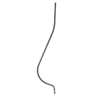 Tralka stalowa balkonowa 14x14 mm H950 x L200 mm
