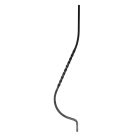 Tralka stalowa balkonowa skręcona 14x14 mm H950 x L200 mm