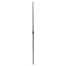 Tralka stalowa balkonowa fi12 mm z rozkuciem H950 x L25 mm