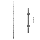 Pręt stalowy kuty do krat 14x14 mm H2000 mm Pręt stalowy kuty do krat 14x14 mm H2000 mm