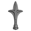 Grot stalowy kuty fi 26 mm H135 x L70 mm Grot stalowy kuty fi 26 mm H135 x L70 mm