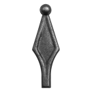 Grot stalowy kuty 12x12 mm H120 x L35 mm