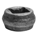 Przekuwka stalowa kuta 45xH25 mm, otwór 21,5x21,5 mm
