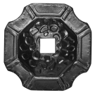 Maskownica stalowa kuta otworowana 13x13 mm H78 x L78 x 4 mm Maskownica stalowa kuta otworowana 13x13 mm H78 x L78 x 4 mm