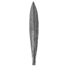 Liść tulipanu kuty prosty H250 x L45 x 2 mm