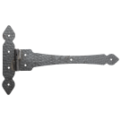 Zawias pasowy ozdobny lewy H207 x L357 grubość 3 mm Zawias pasowy ozdobny lewy H207 x L357 grubość 3 mm