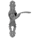 Klamka do drzwi z szyldem 90 prawa H263xL60x3 mm
