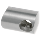 Uchwyt przelotowy pręta fi 10 mm – mocowany do rury fi 42,4 mm, satyna