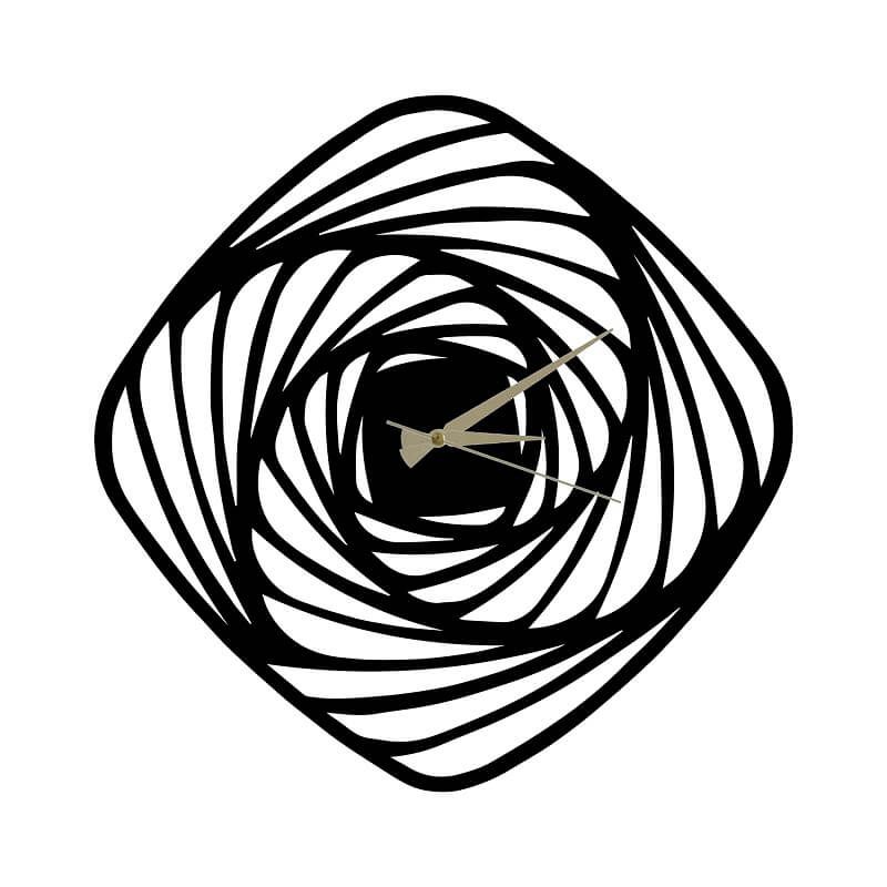 Metalowy zegar ścienny GIRDAP 500x500x2 mm