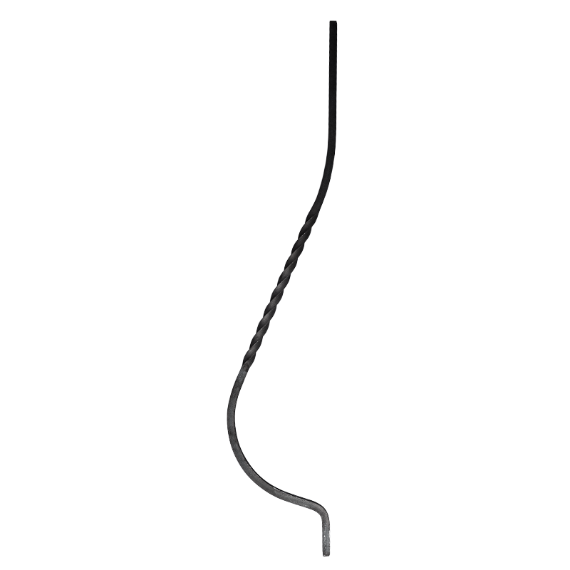 Tralka stalowa balkonowa skręcona 14x14 mm H950 x L200 mm