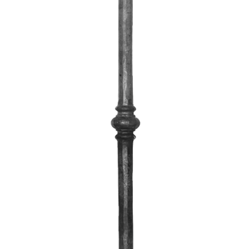 Słup stalowy fi28 mm z przekuwką H1200 x L60 mm