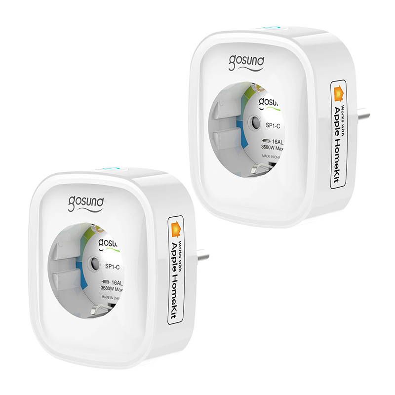 Inteligentne gniazdko Wi-Fi Gosund SP1-H – 2 sztuki, 16 A Inteligentne gniazdko Wi-Fi Gosund SP1-H – 2 sztuki, 16 A