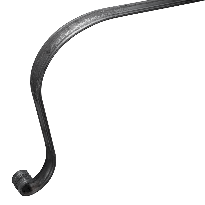Zakończenie pochwytu stalowe kute 50x14 mm L680 mm