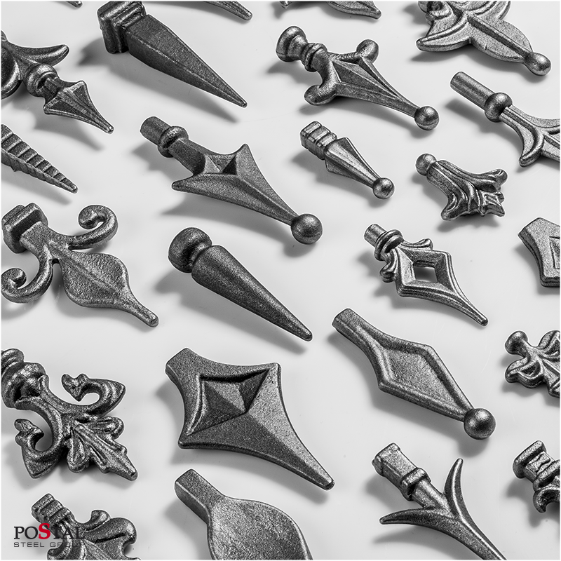 Grot stalowy kuty 16x16 mm H57 x L38 mm
