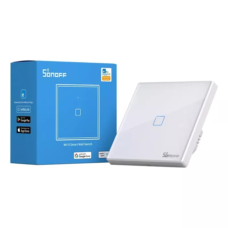 Dotykowy włącznik światła WiFi + RF 433 Sonoff T2 EU TX (1-kanałowy) nowa wersja