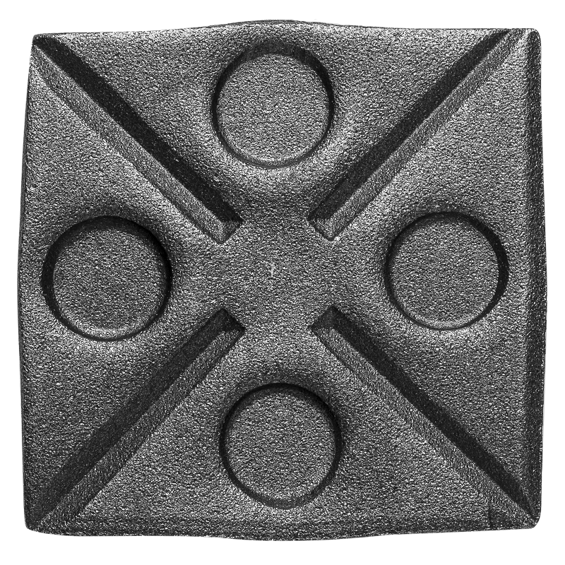 Stalowa maskownica stalowa kuta 85 x 85 x 8 mm