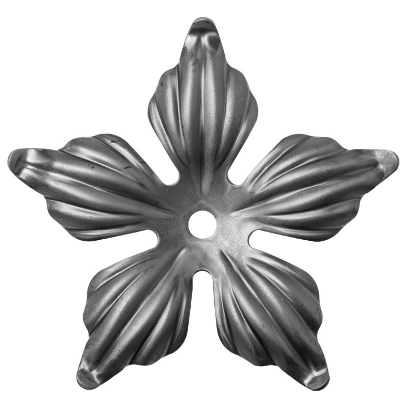 Kwiatek stalowy ozdobny fi 140 x 2 mm otwór fi 10 mm