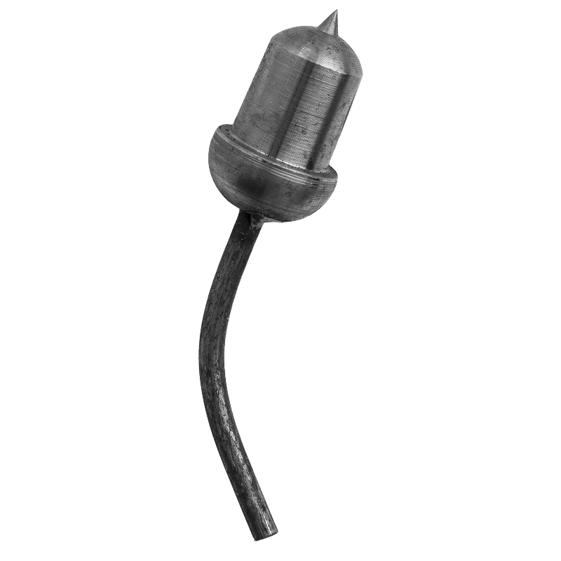 Żołądź stalowy ozdobny fi 25 x H95 mm
