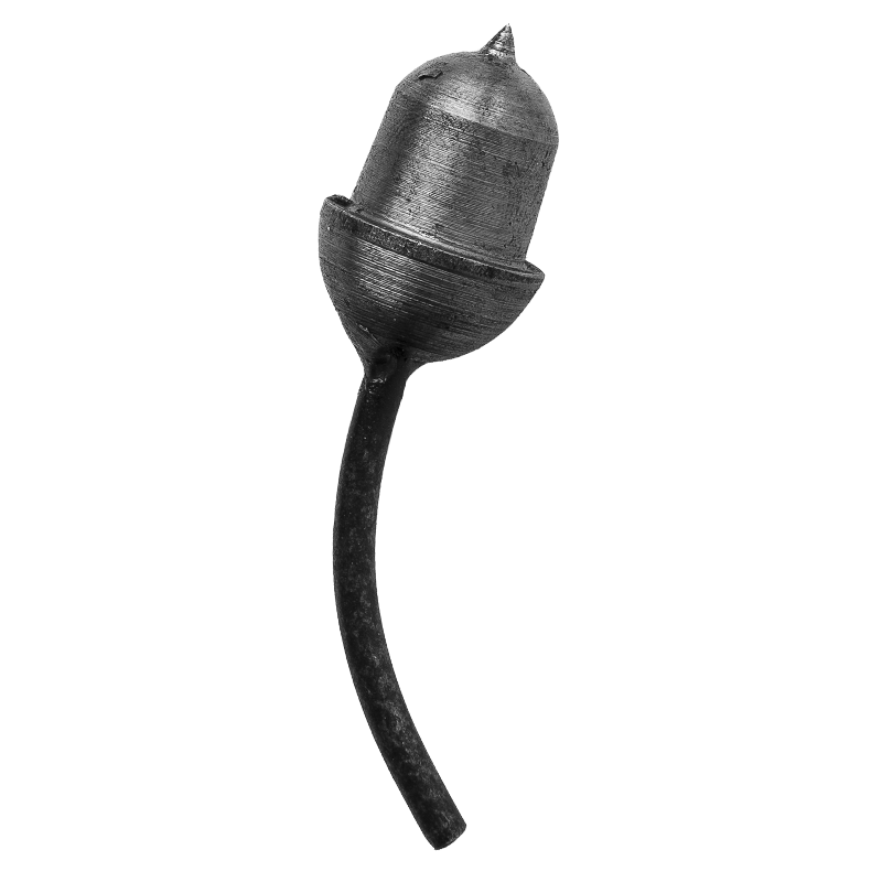 Żołądź stalowy ozdobny fi 20 x H56 mm