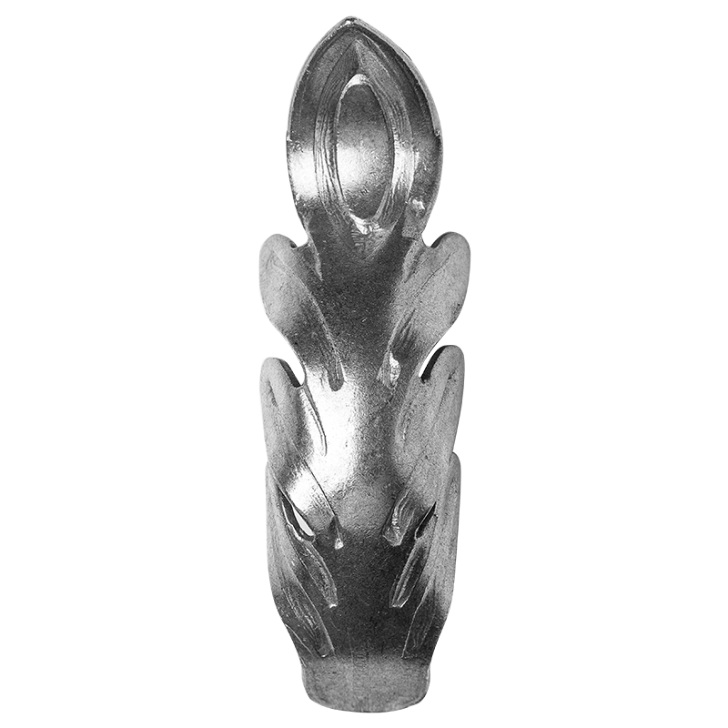 Liść stalowy ozdobny H125 x L38 x 2.5 mm