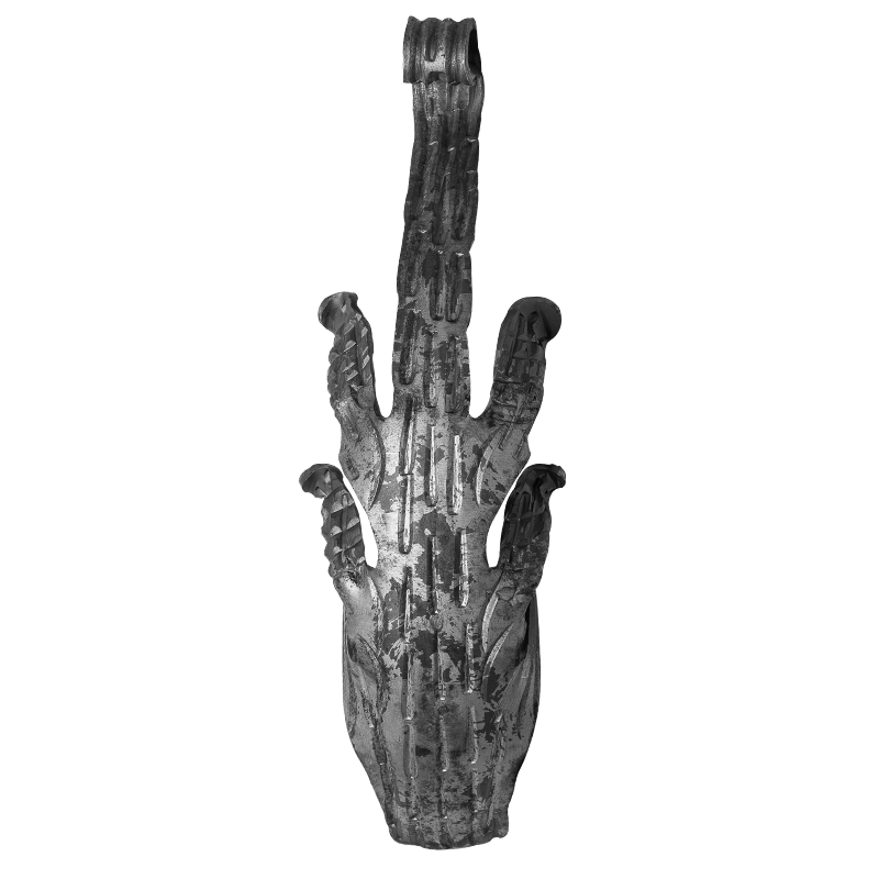 Liść stalowy ozdobny H295 x L92 x 4 mm