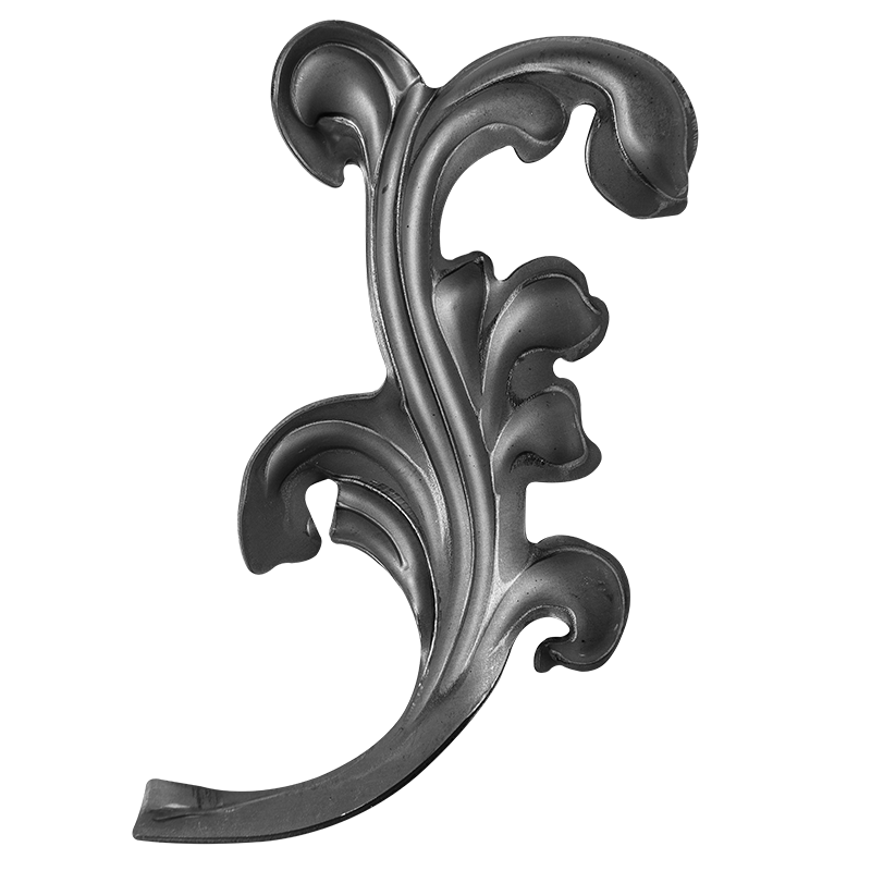 Liść z blachy lewy H200 mm x L95 mm x 2 mm