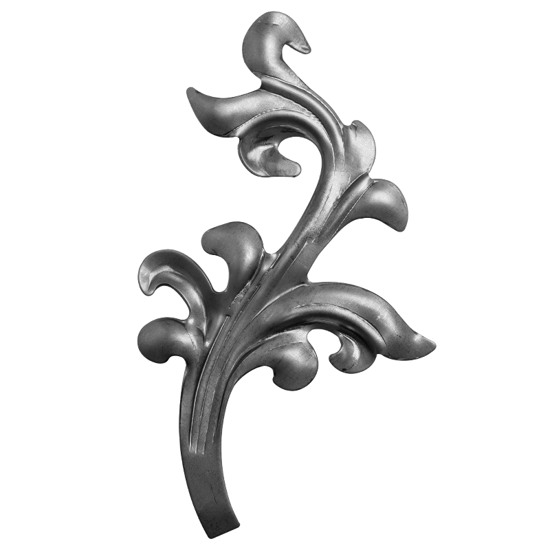 Liść z blachy prawy H240 mm x L140 mm x 2 mm