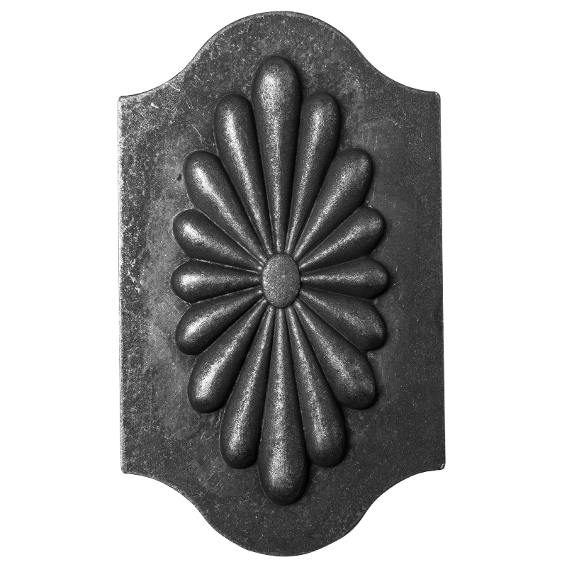 Rozeta z blachy H243 x L145 x 2 mm