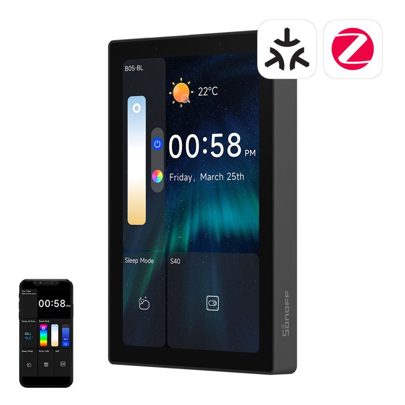 Panel sterowania WiFi/Bluetooth/ZigBee Matter SONOFF NSPanel Pro 120 - czarny Panel sterowania WiFi/Bluetooth/ZigBee Matter SONOFF NSPanel Pro 120 - czarny