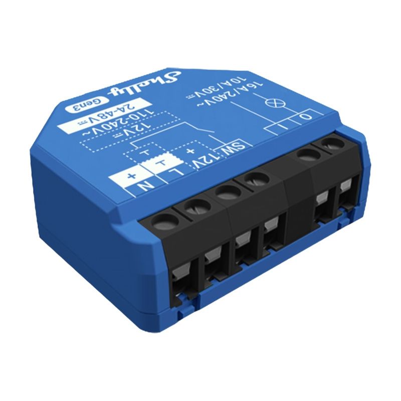 Zestaw 4 Sterowników Shelly 1 Gen3 WiFi/Bluetooth