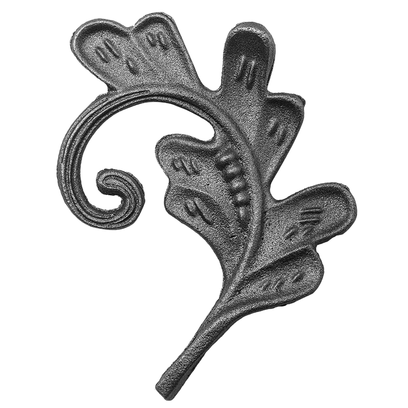 Liść stalowy ozdobny H140 x L110 x 4 mm lewy