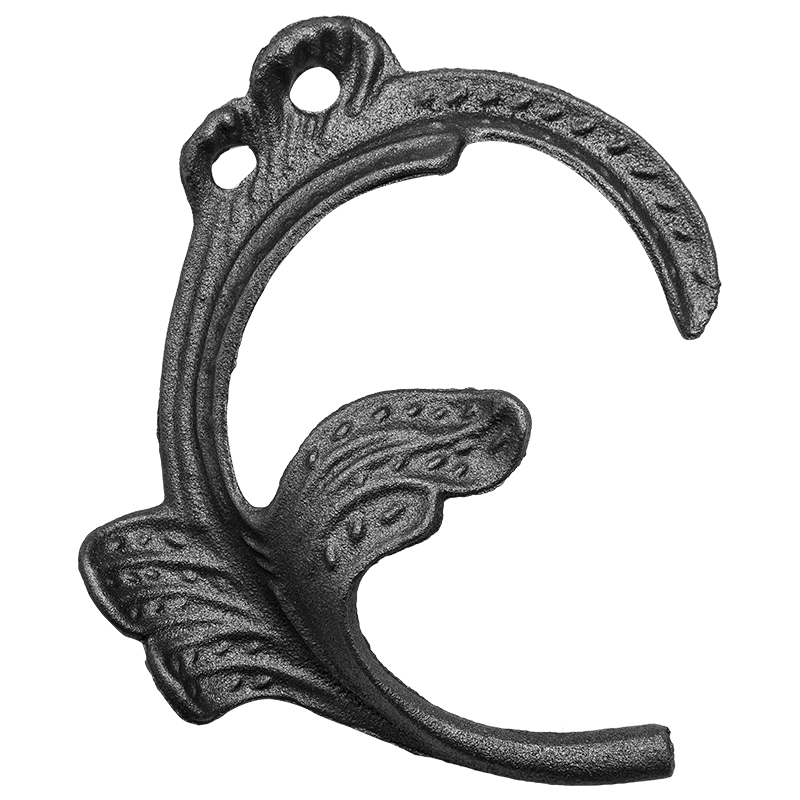 Liść stalowy ozdobny H190 x L160 x 4 mm lewy