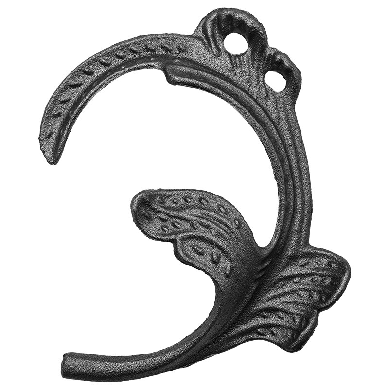 Liść stalowy ozdobny H190 x L160 x 4 mm prawy