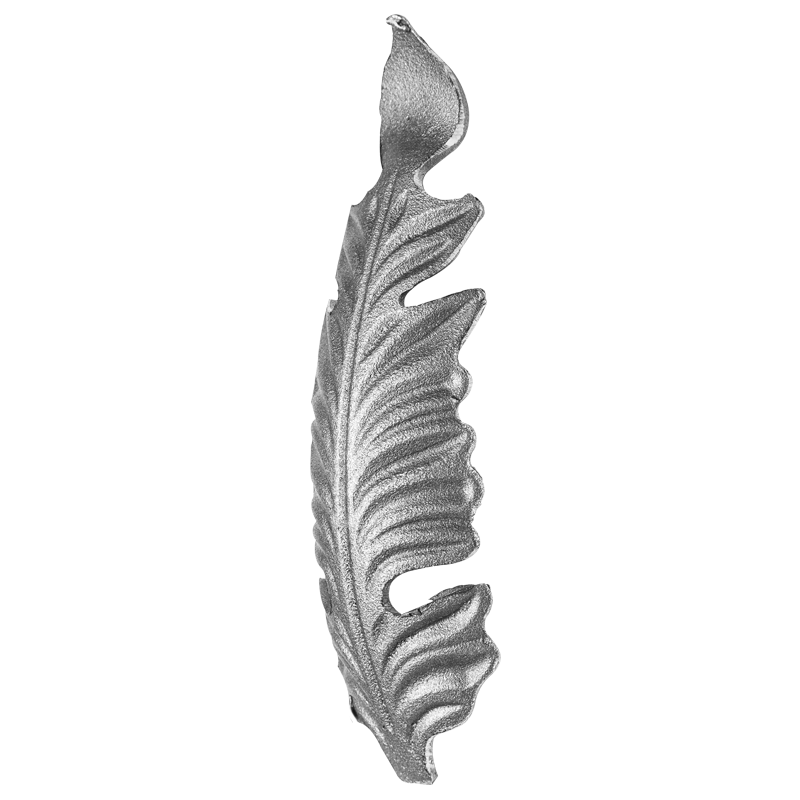 Liść stalowy ozdobny H190 x L60 x 4 mm