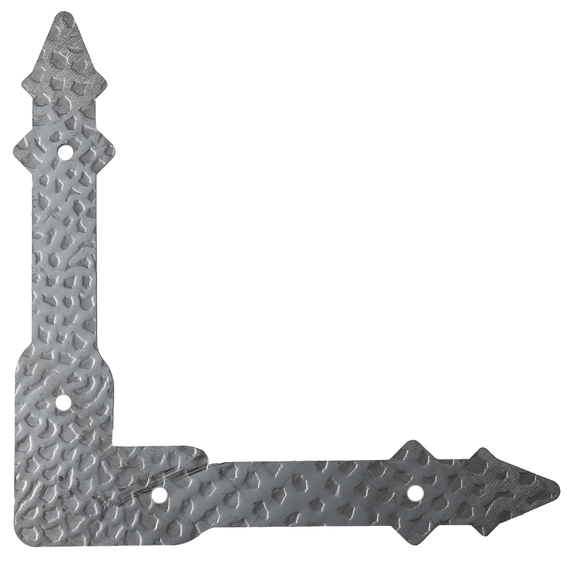 Stalowe wzmocnienie narożnika bramy lub drzwi H150 x L150 x 3 mm