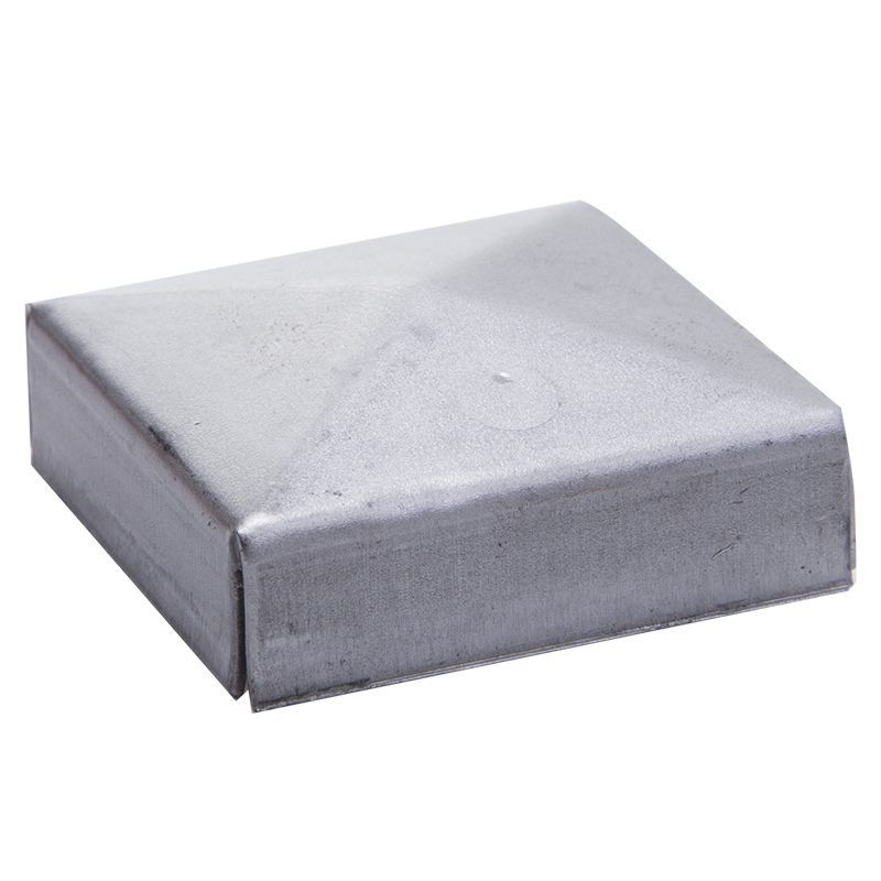 Daszek stalowy na słupek 60 x 60 x 0,8 mm