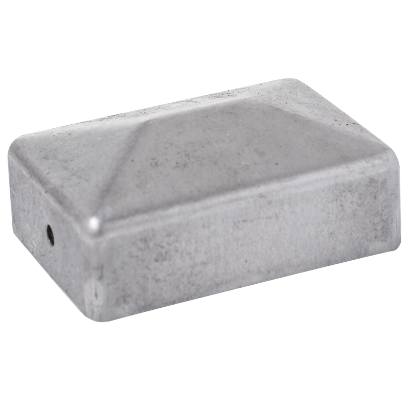 Daszek stalowy kopertowy na słupek 50x30x1 mm, ocynkowany