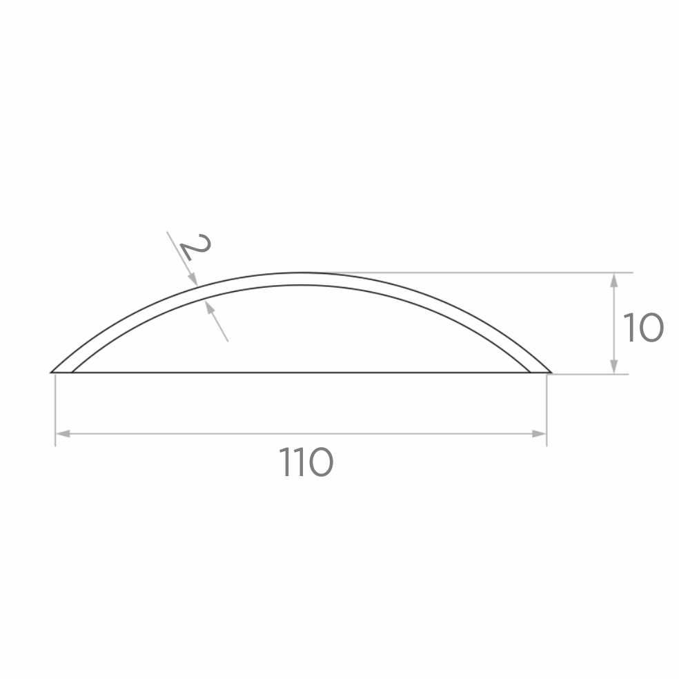 Daszek stalowy na słupek fi110 mm