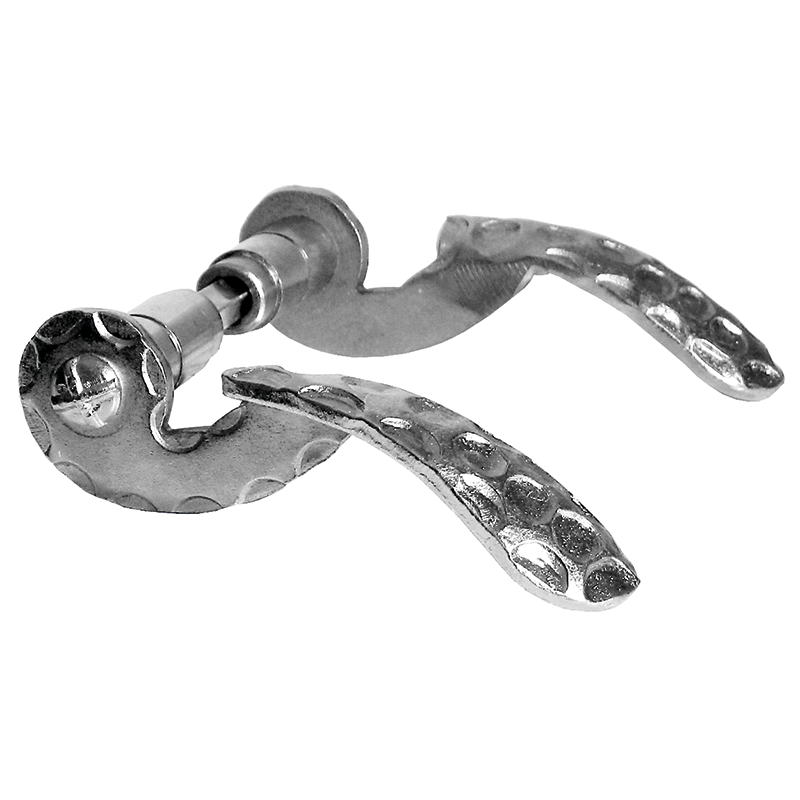 Klamka do drzwi ocynkowana A145xB85 mm - komplet