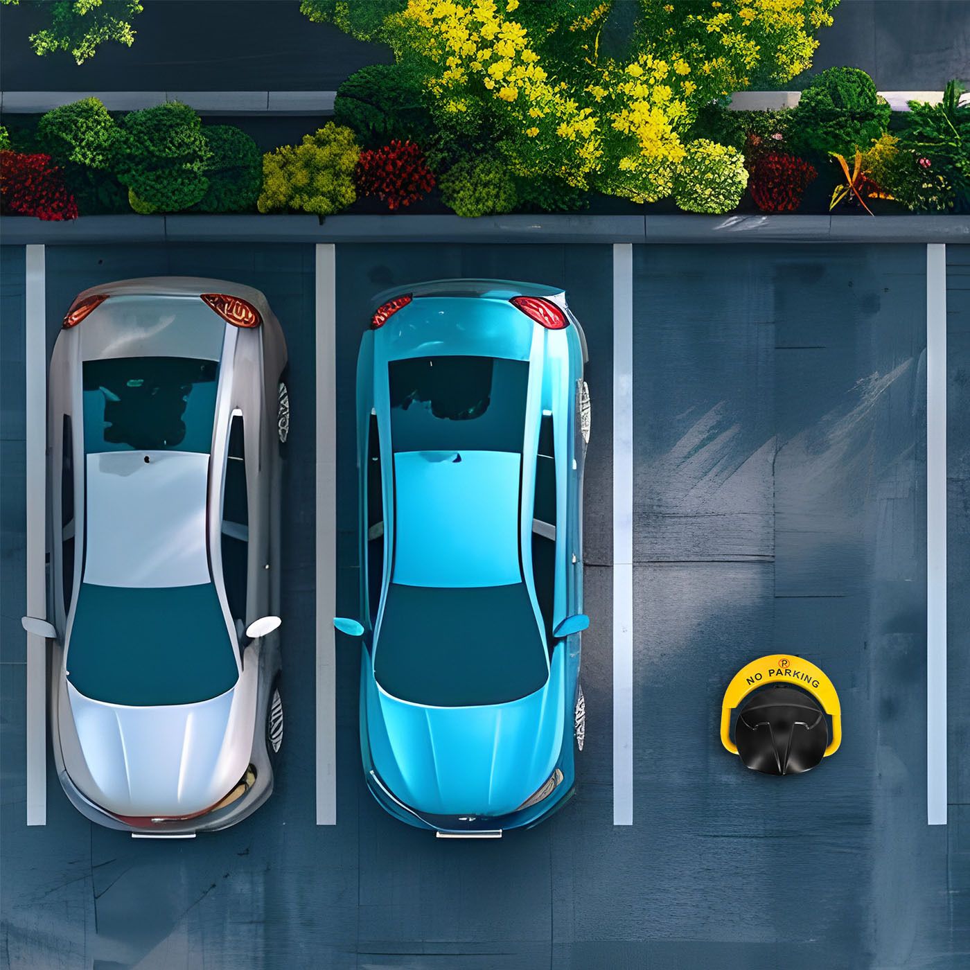 Automatyczna blokada parkingowa - w zestawie z 2 pilotami