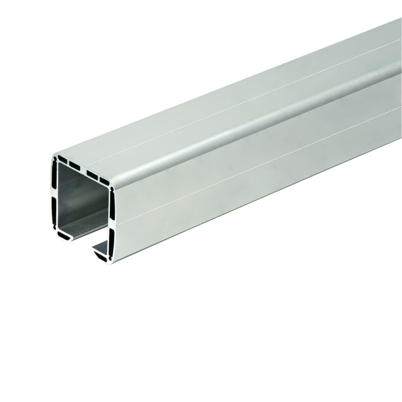 Profil M. prowadzący, aluminiowy do bramy przesuwnej - 6 m, Z 83 x 79, W 61 x 61