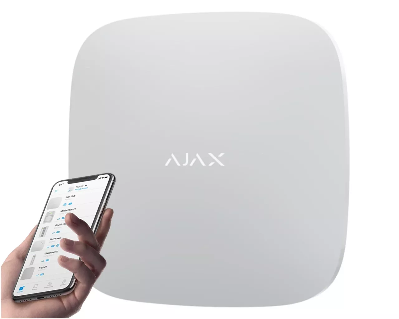 Centrala AJAX Hub 2 4G biała